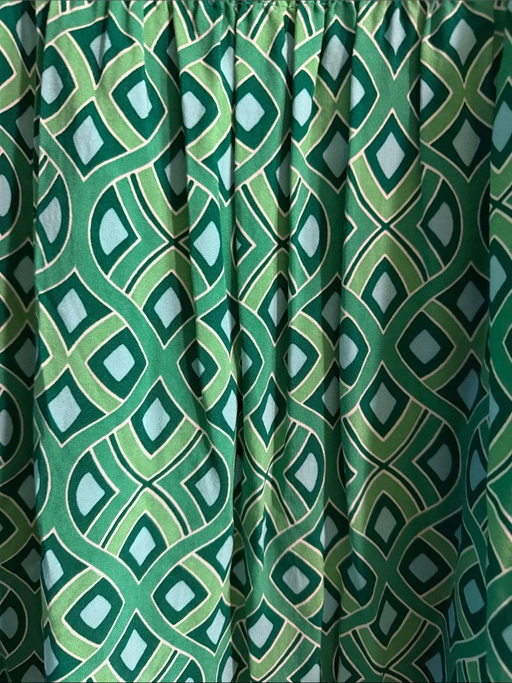Women’s Croft & Barrow Green Geometric Sleeveless Dress